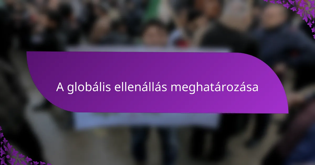 A globális ellenállás meghatározása