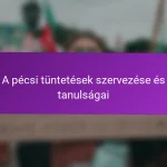 A pécsi tüntetések szervezése és tanulságai