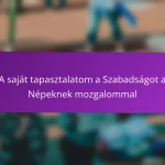 A saját tapasztalatom a Szabadságot a Népeknek mozgalommal