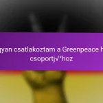 Hogyan csatlakoztam a Greenpeace helyi csoportjához