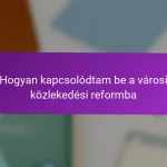 Hogyan kapcsolódtam be a városi közlekedési reformba