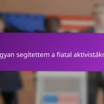 Hogyan segítettem a fiatal aktivistáknak